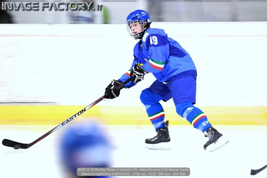 2018-11-10 Hockey Torneo 4 Nazioni U16 - Italia-Slovenia 6193 Manuel Santer